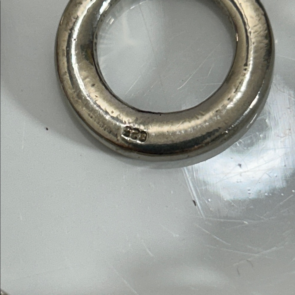 Artisan Handmade Vintage Sterling Silver Modern Design Toggle Clasp Bracelet - Picture 8 of 11